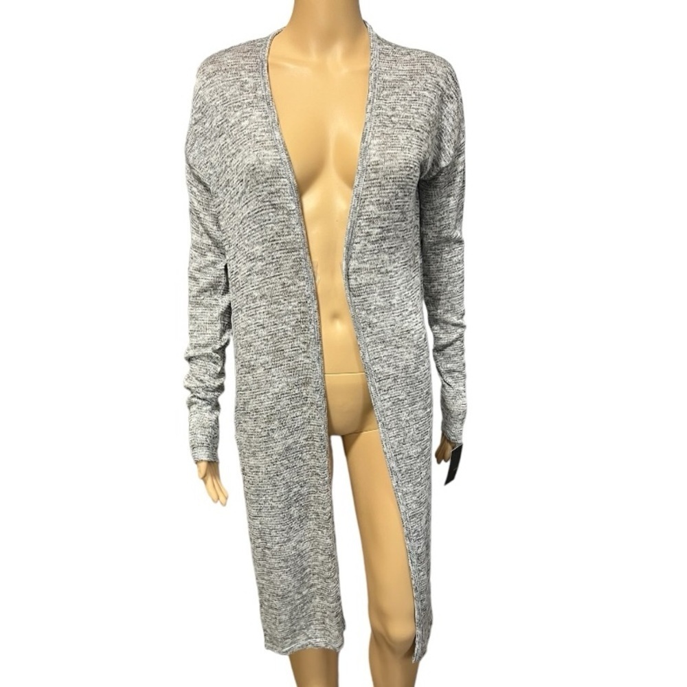 Mossimo Gray Heather Long Open Cardigan Size XS